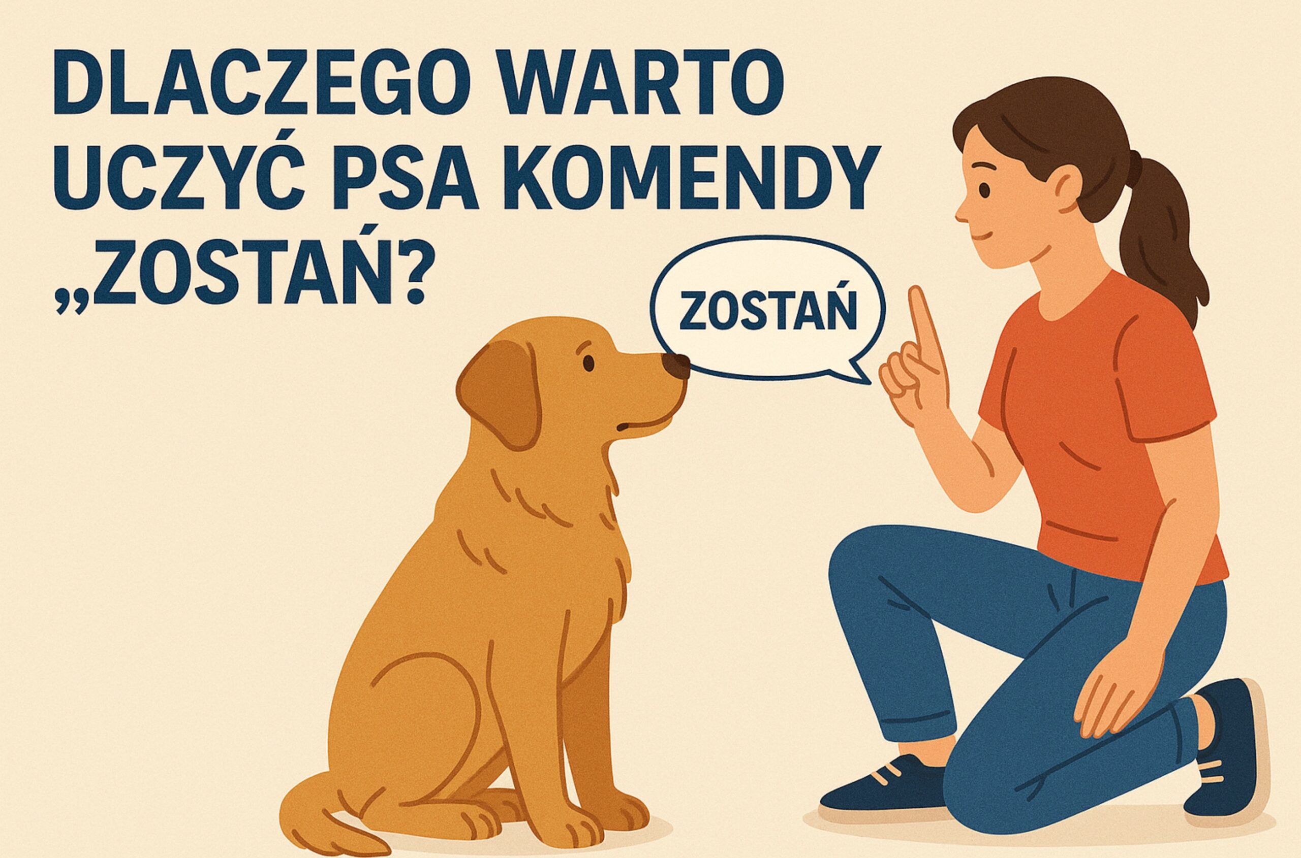 Dlaczego warto uczyć psa komendy „zostań”